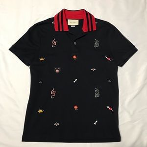Gucci Polo with embroideries
